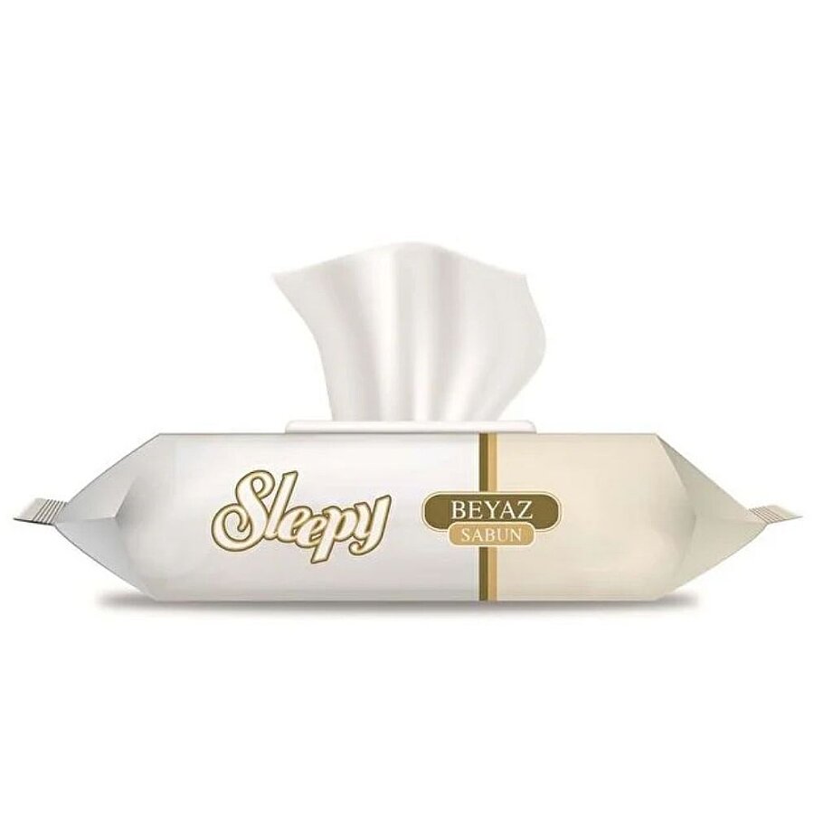 Sleepy 90-Sheet White Soap Scented Wet Wipes with Plastic Cap