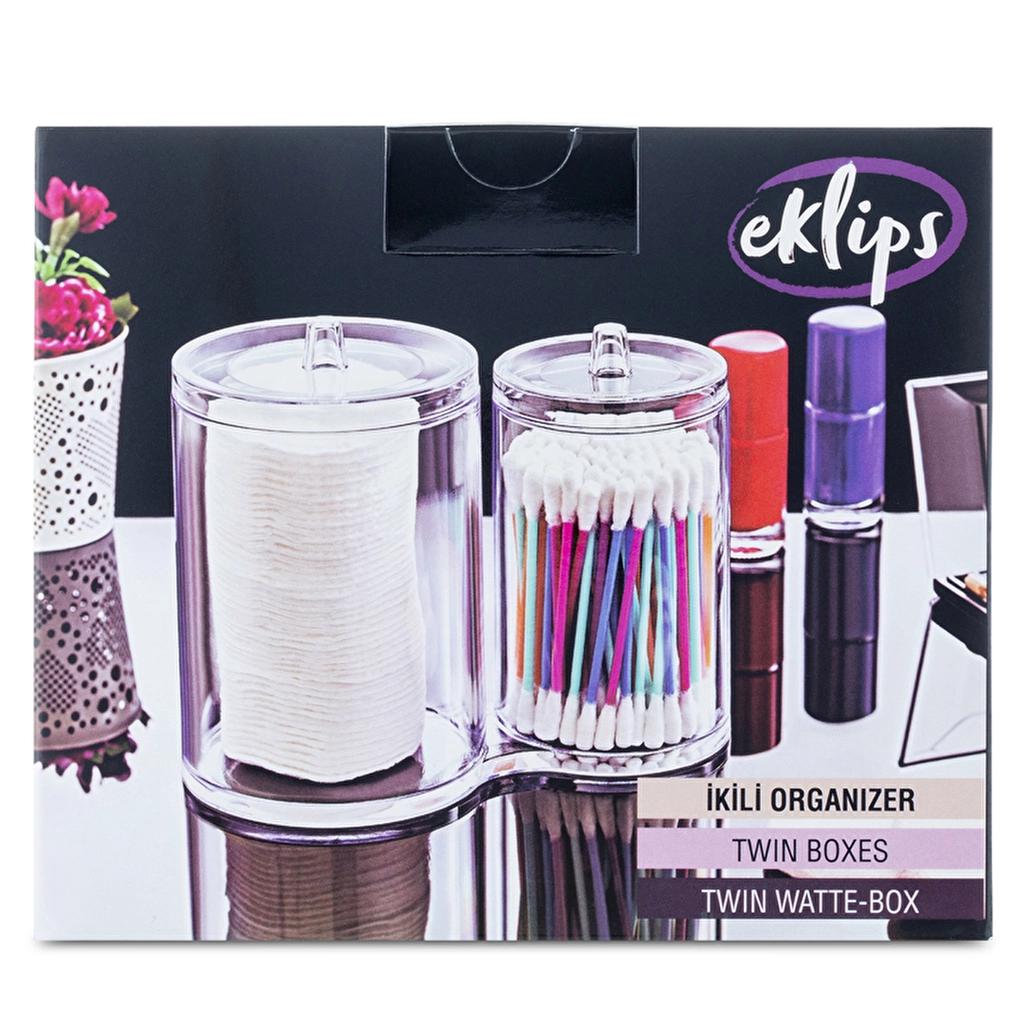 Eklips Dual Compartment Cotton Pad Holder