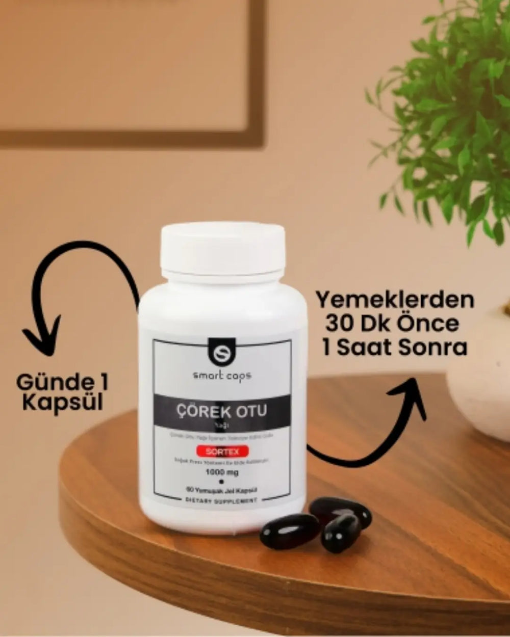 Smartcaps Black Seed Oil Dietary Supplement 60 Softgels