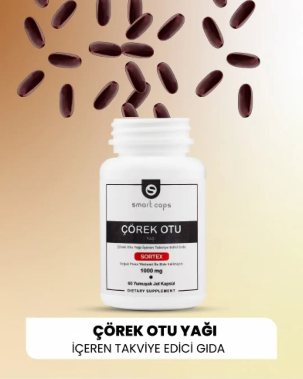 Smartcaps Black Seed Oil Dietary Supplement 60 Softgels