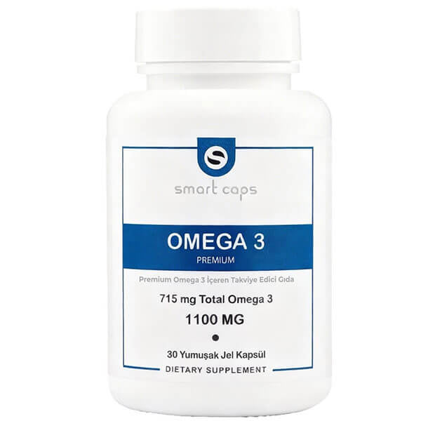 Smart Caps Omega 3 Premium Dietary Supplement 30 Softgels
