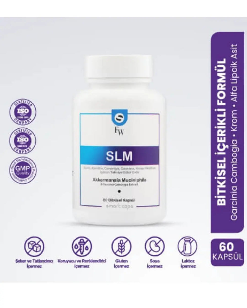 Smartcaps SLM Akkermansia & Garcinia Cambogia Extract 60 Capsules