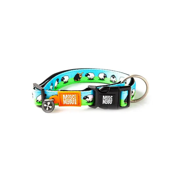 Max & Molly Black Sheep Smart ID Dog Collar Small