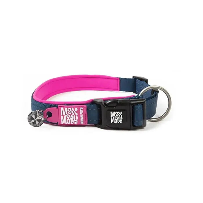 Max & Molly Smart ID Matrix Pink Dog Collar Medium
