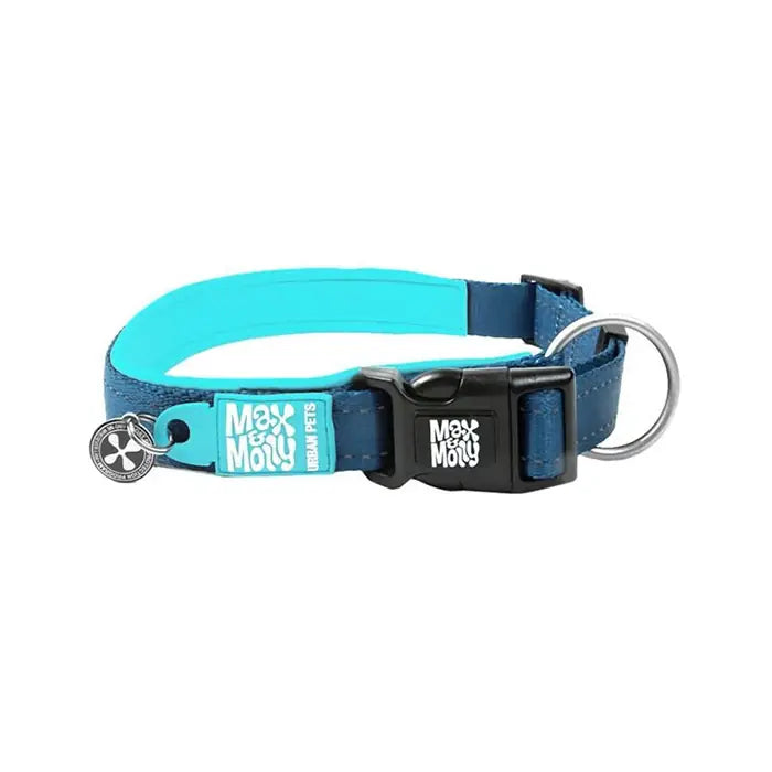 Max & Molly Smart ID Matrix Sky Blue Dog Collar Small