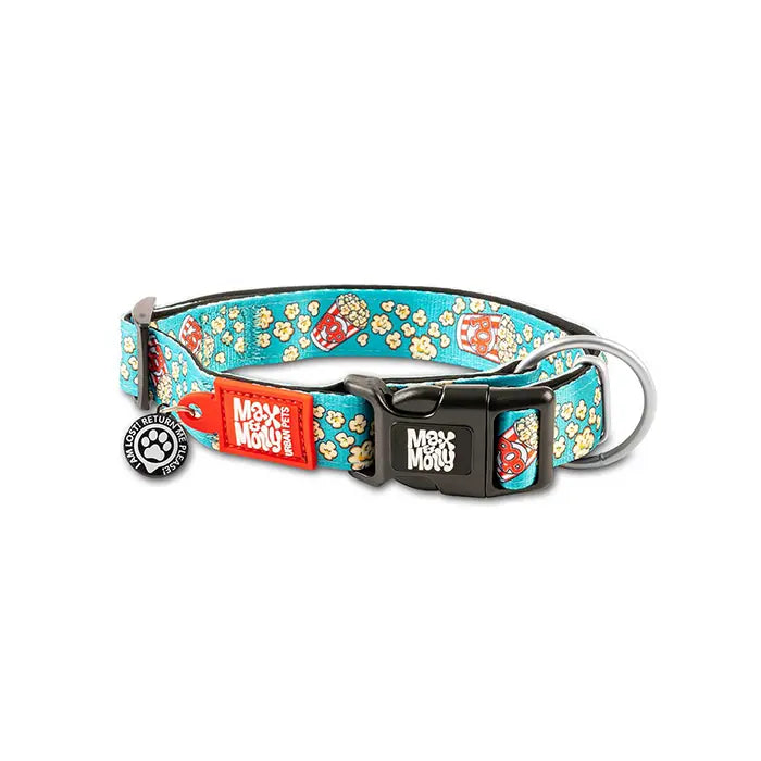 Max & Molly PopCorn Smart ID Dog Collar for Small Breeds XSmall