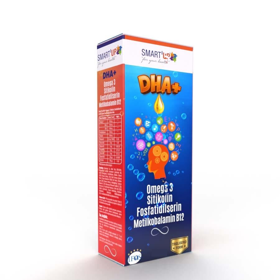 Smart UP DHA+ Omega 3 Liquid with Citicoline & B-Vitamins 100ml