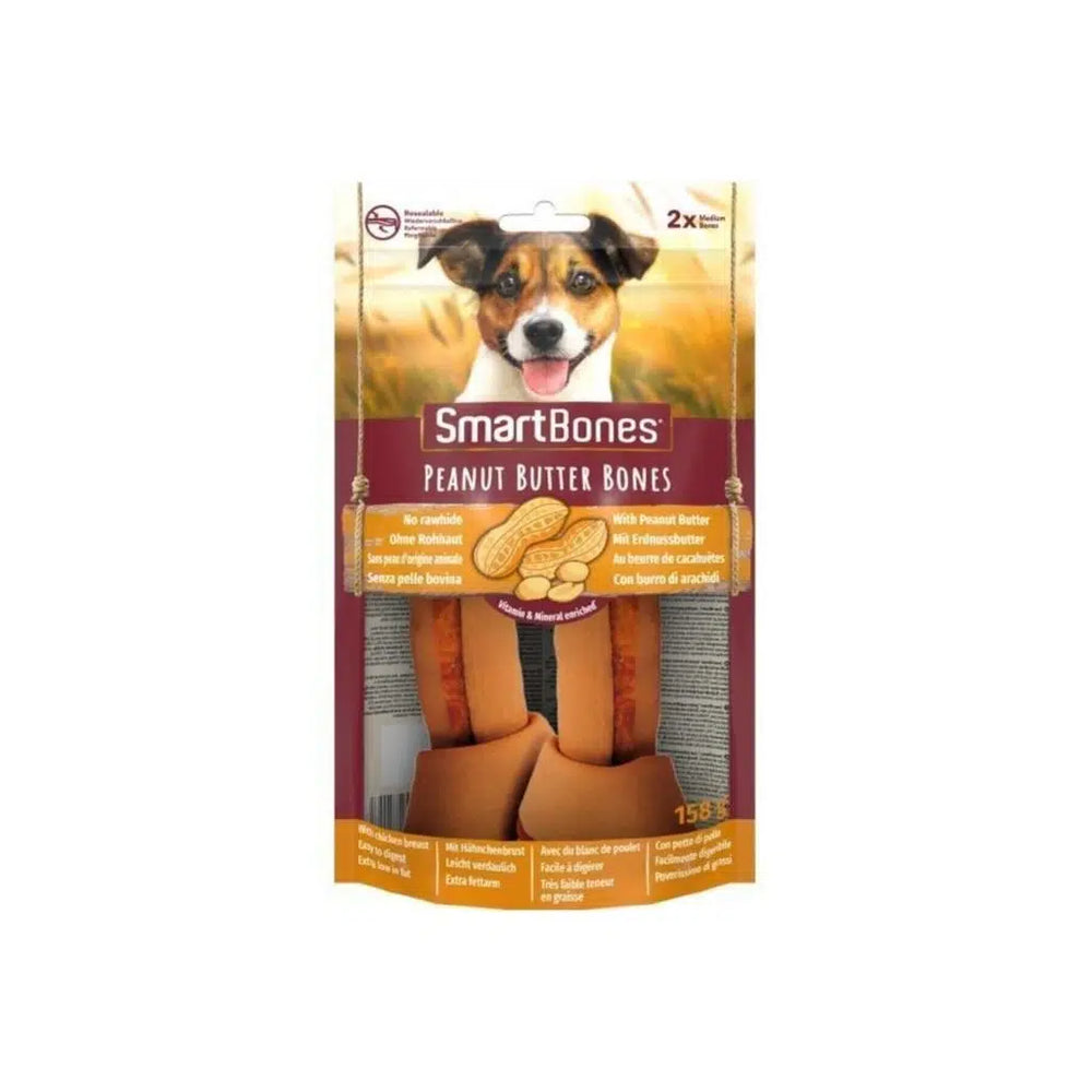 SmartBones Peanut Butter Medium Dog Chews 2 Count