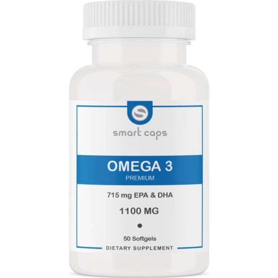 Smartcaps Omega 3 Premium Fish Oil Softgels 50 Count