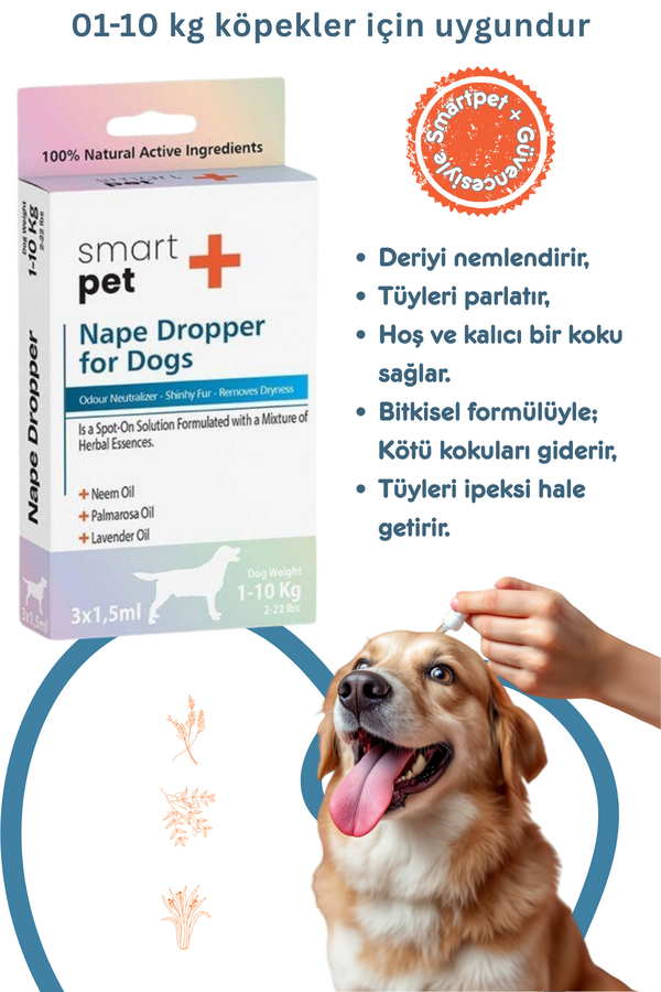 Smartpet + Dog Skin Care Spot-On for Small Breeds 1-10kg 3x1.5ml