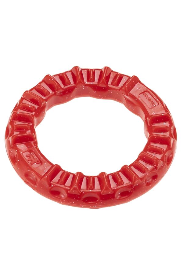 Ferplast Smile Meat Flavored Ring Dog Toy Red Medium