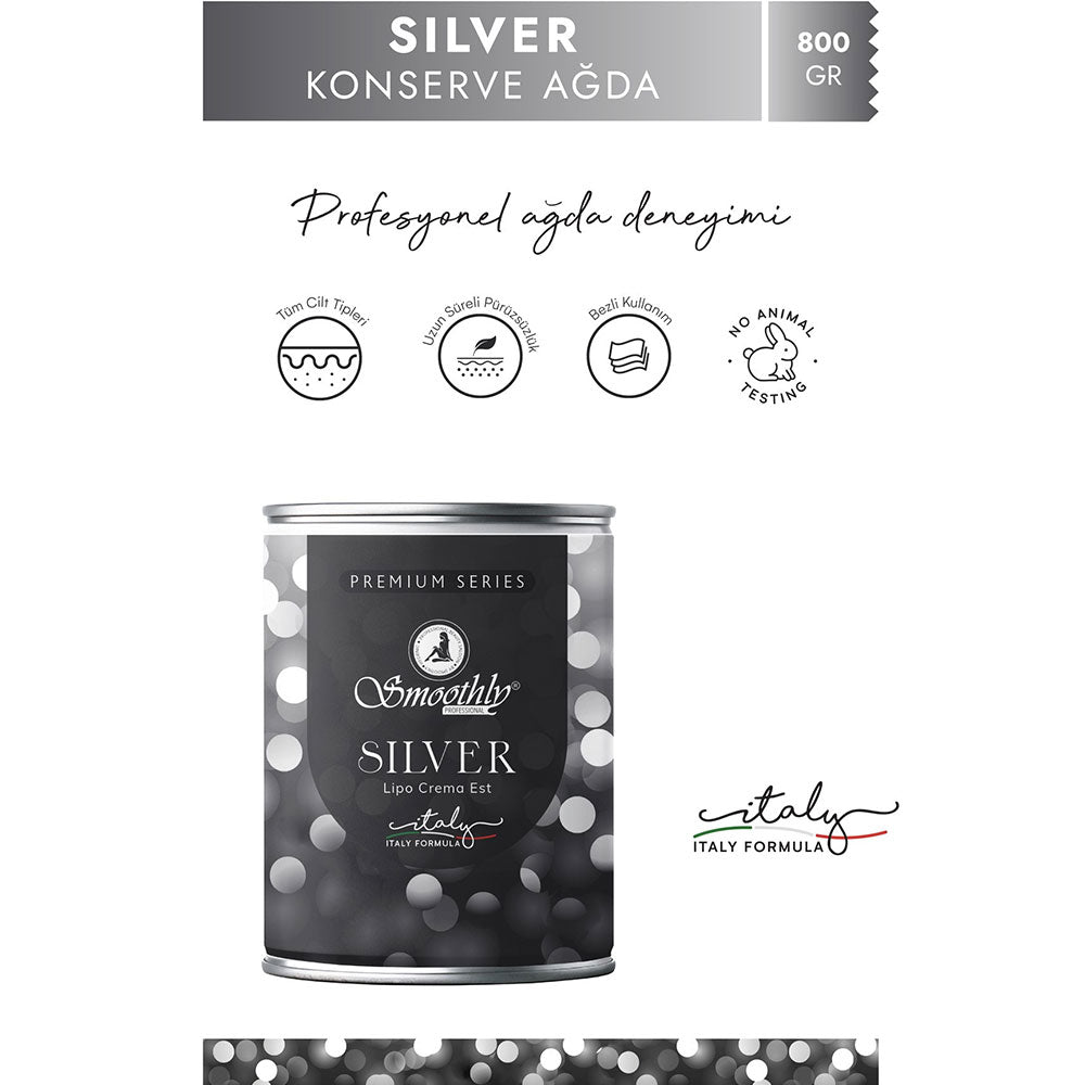 Smoothly Silver Premium Wax for Coarse Hair 800 ml