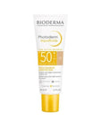 Bioderma Photoderm Aquafluide Light Sunscreen Cream SPF50+ - Lightweight, Non-Greasy, Color-Evening Protection - Sunscreen