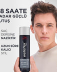 Wella Men's Ultra Strong Hold Hair Styling Spray - 48 Hour Lasting Hold, Vegan Formula, Easy Application Wella Men's Ultra Strong Hold Hair Spray - 48hr Hold men's hair styling spray, ultra strong hold hairspray, vegan hair products, long-lasting hair styling, easy apply hairspray, hair care, men's grooming, styling products, cruelty-free cosmetics, vegan lifestyle, strong hold, 48-hour hold, easy to apply
