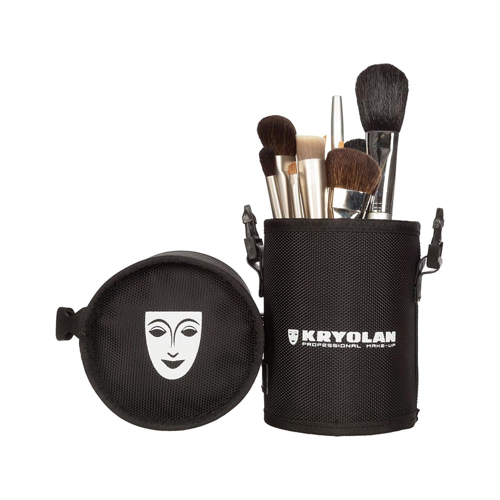 Kryolan Cylindrical Makeup Brush Case for Travel