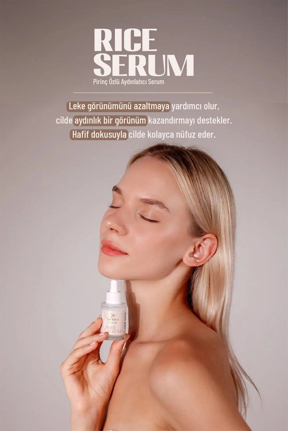 So Rice Rice Serum Brightening Face Treatment 30 ml