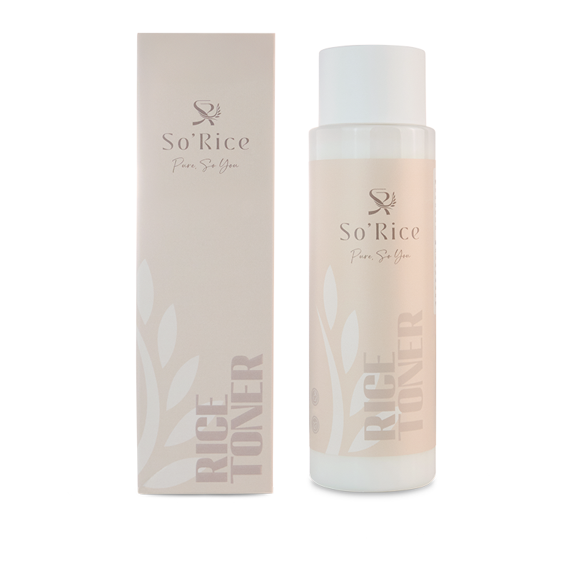 So Rice Rice Toner 200 ml - Rice Extract Facial Toner for Daily Skin Care