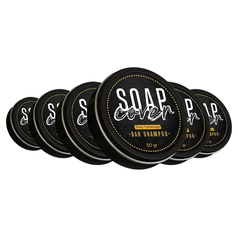 SoapCover Gray Hair Coverage Hair Darkening Compressed Soap