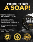 SoapCover Gray Hair Coverage Soap Hair Darkening Compressed