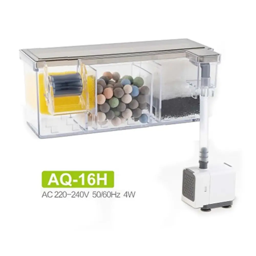 Sobo AQ-16H Hang-On Bio Filter, 3-Chamber Aquarium Filter