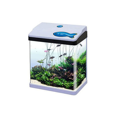 Sobo Complete Desktop Aquarium with LED Lighting White 15L