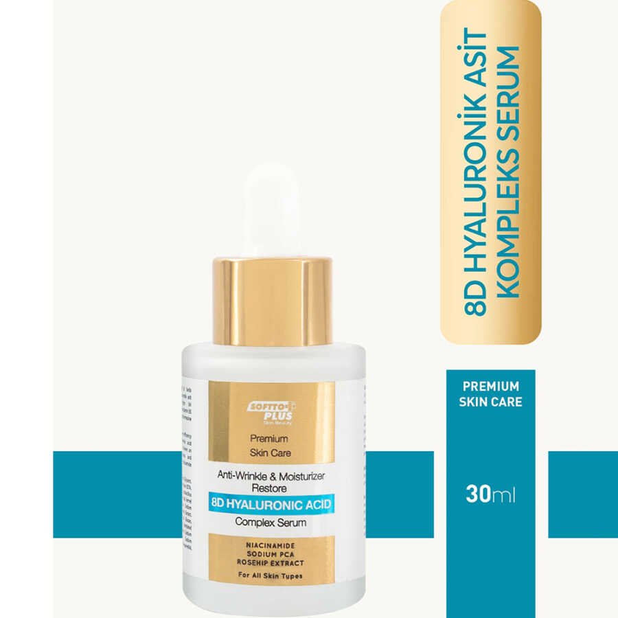 Softto Plus 8D Hyaluronic Acid Serum for Intense Hydration 30 ml