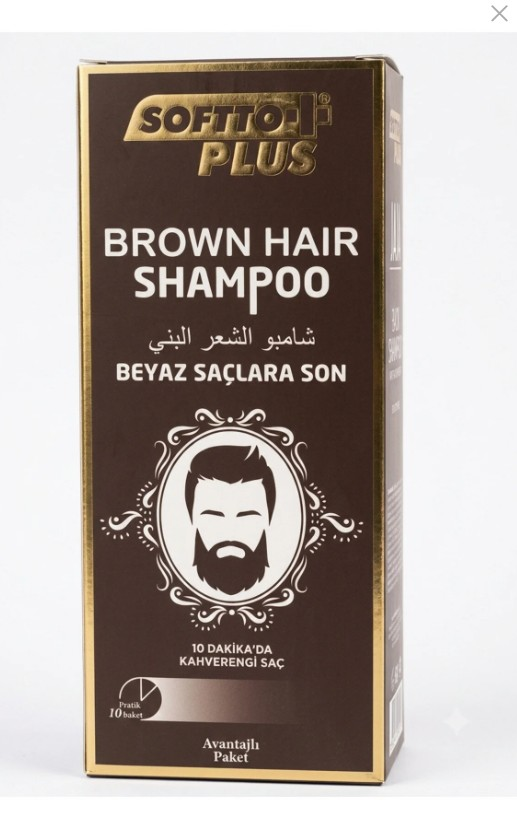 Softto Plus Brown Hair Shampoo Darkening Color Refresher 350 ml