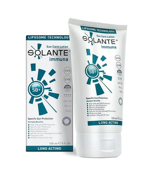 Solante Immuna Sunscreen for Sensitive Skin - High SPF 50+ Anti-Aging Sun Protection - Water-Resistant, Fragrance-Free, 5.07 fl oz - image 6