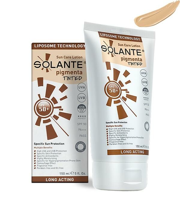 Solante Pigmenta Tinted Spf 50+ 150ml - Acnes Tinted
