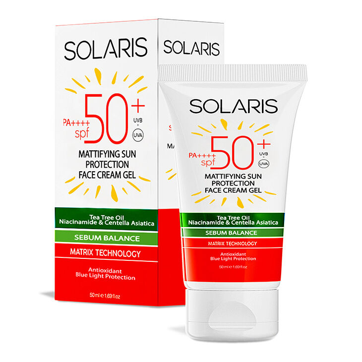 Solaris SPF 50 Mattifying Gel Sunscreen for Oily Skin 50 ml