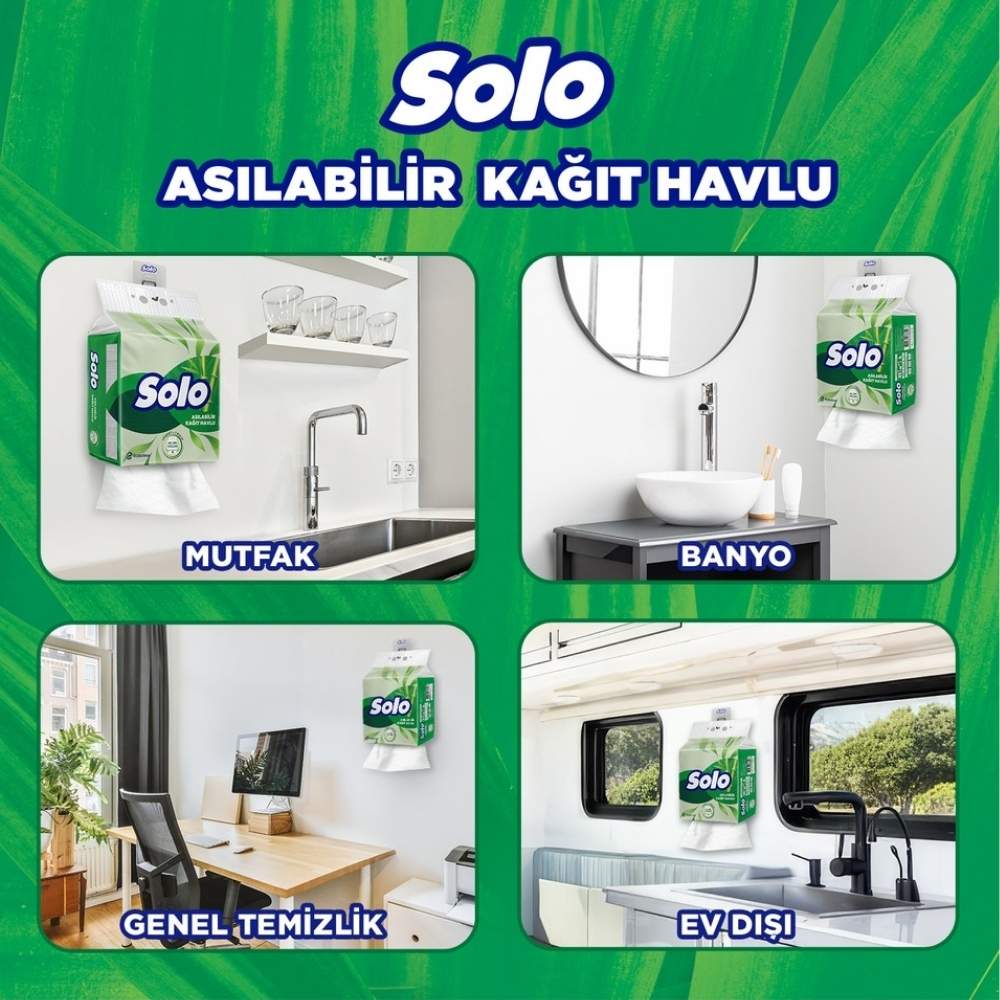 Solo Hangable Paper Towel High Absorbency Roll 1=7