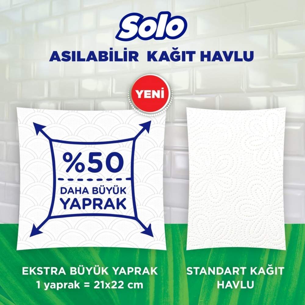 Solo Hangable Paper Towel High Absorbency Roll 1=7
