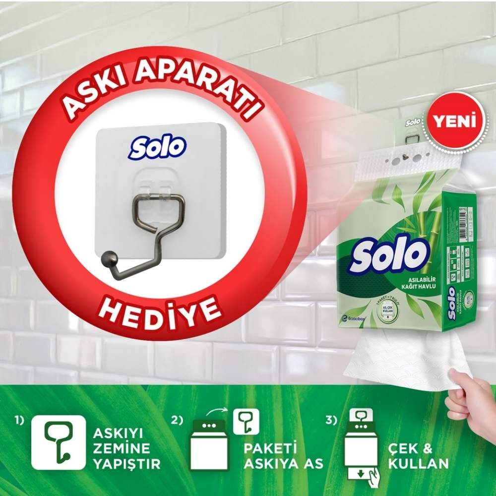 Solo Hangable Paper Towel High Absorbency Roll 1=7
