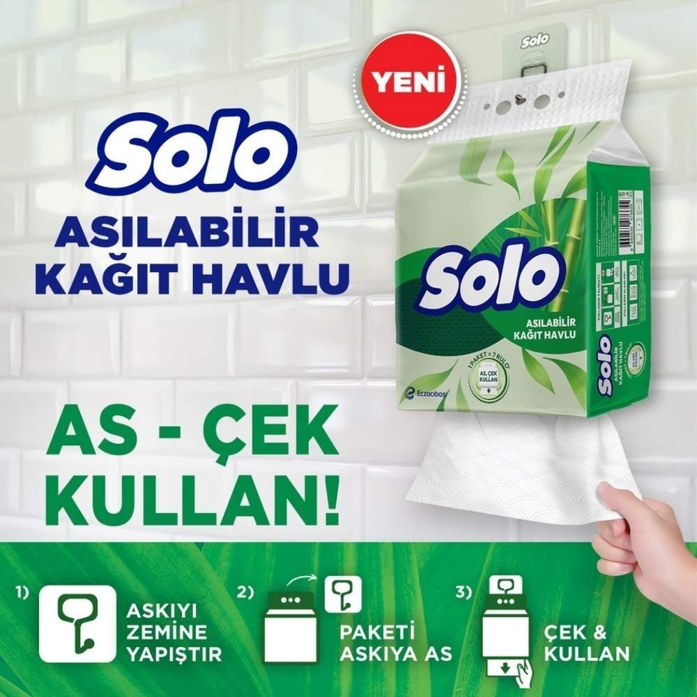 Solo Hangable Paper Towel High Absorbency Roll 1=7