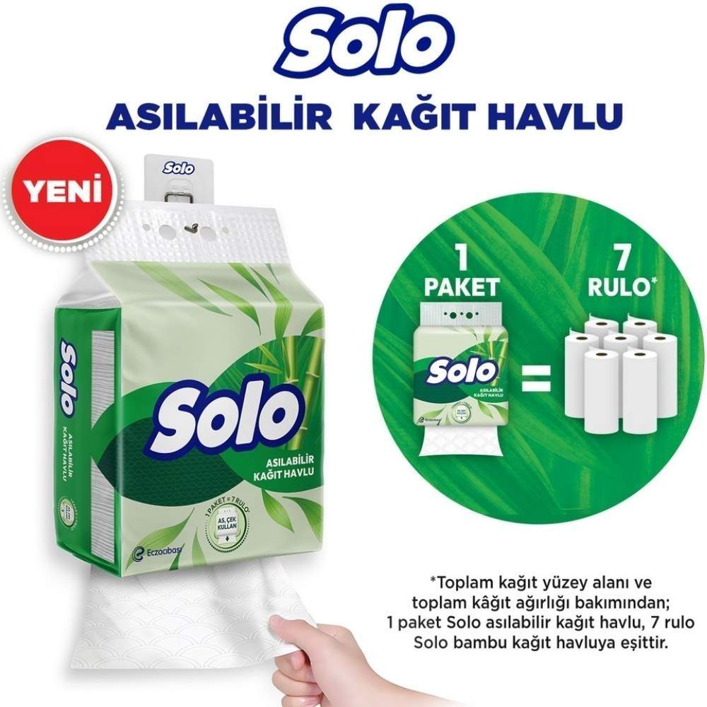 Solo Hangable Paper Towel High Absorbency Roll 1=7