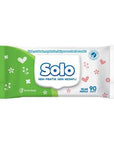 Solo Wet Wipes with Lid for Daily Cleansing 90 Count
