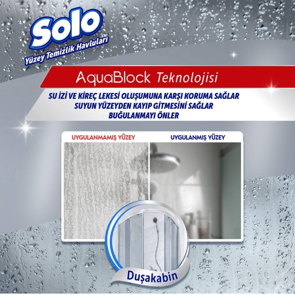 Solo Ultra Power Aquablock Surface Cleaning Wipes 30 Count