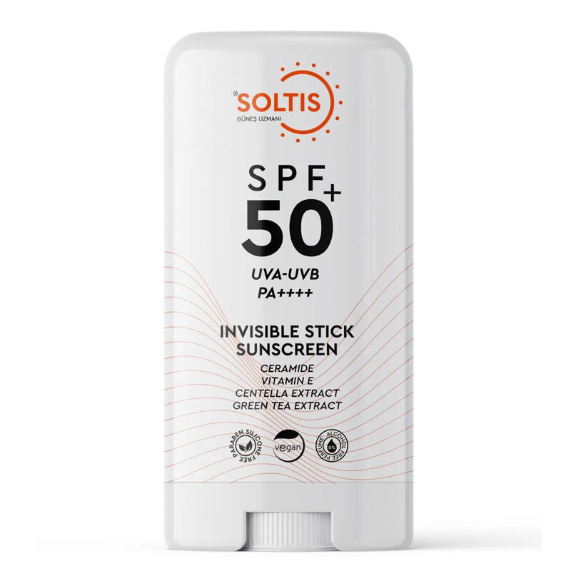 Soltis Invisible Sunscreen Stick SPF 50+ Broad Spectrum 15g