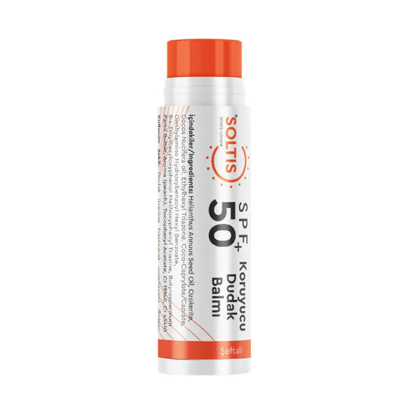 Soltis Hydrating &amp; Plumping Lip Balm SPF 50+ Peach 5 ml