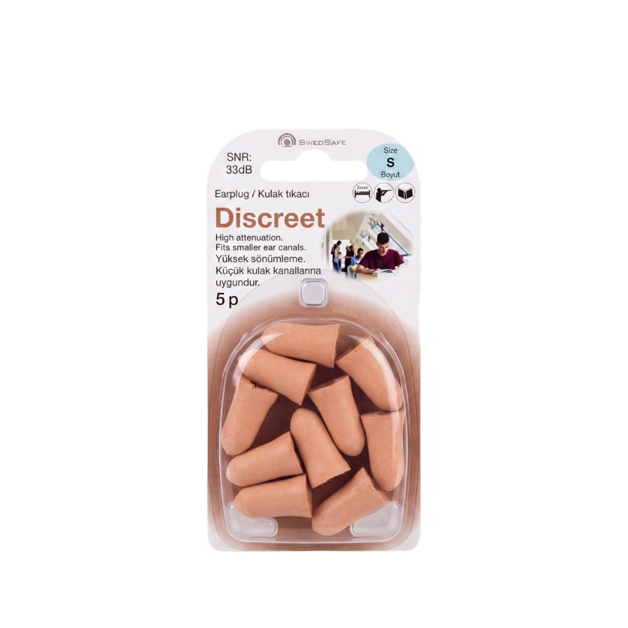 Sonexa Discreet Earplugs Small for Noise Reduction 1 Pair