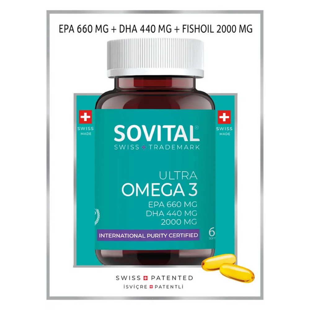 Sovital Ultra Omega 3 Heart & Brain Support 60 Softgels
