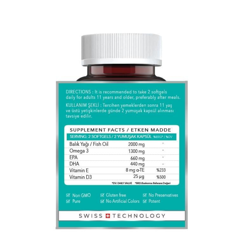 Sovital Ultra Omega 3 Heart & Brain Support 60 Softgels