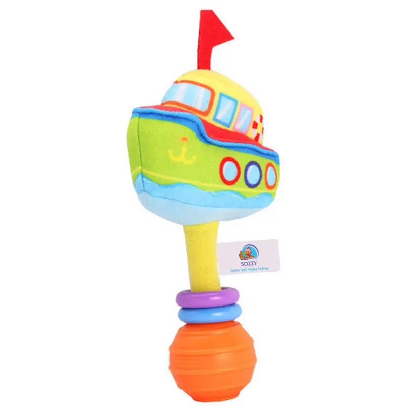 Sozzy Toys Ship Hand Rattle Soft Plush Toy