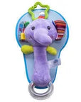 Sozzy Toys Plush Elephant Toy with Rings for Babies