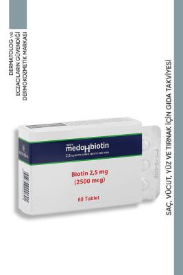 Nutrafarm Medohbiotin 2.5mg Biotin Supplement for Hair, Skin, and Nails - 60 Tablets - image 2