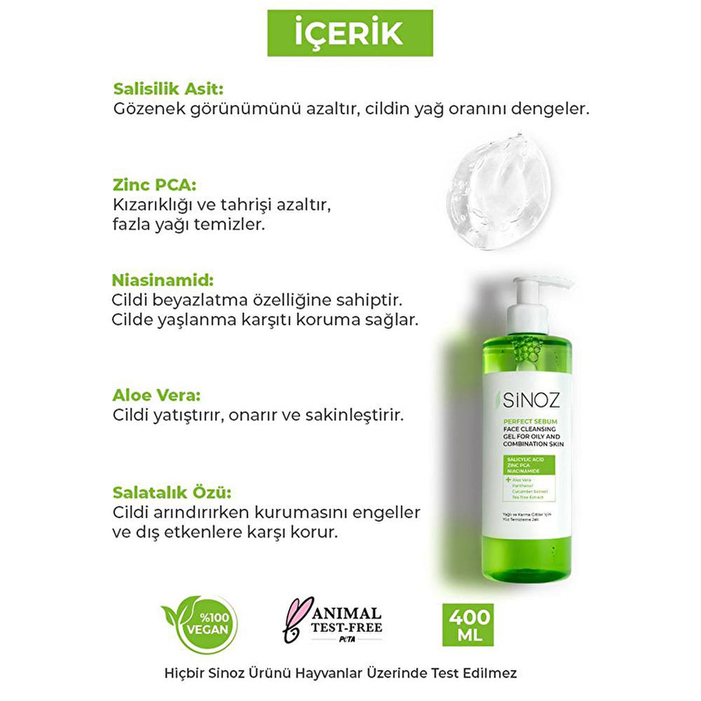 Sinoz Oily & Combination Skin Face Wash: Salicylic Acid Cleanser for Acne & Pore Cleansing - Oil & Sebum Control, Gentle & Hydrating (13.53 fl oz) Sinoz Oily Skin Face Wash: Acne & Pore Cleansing Salicylic Acid oily skin face wash, combination skin cleanser, acne face wash, salicylic acid cleanser, pore cleansing face wash, oil control face wash, tea tree oil face wash, facial cleanser for oily skin, sebum control cleanser, Sinoz face wash, face wash, facial cleanser, oily skin, combination skin, acne, blem