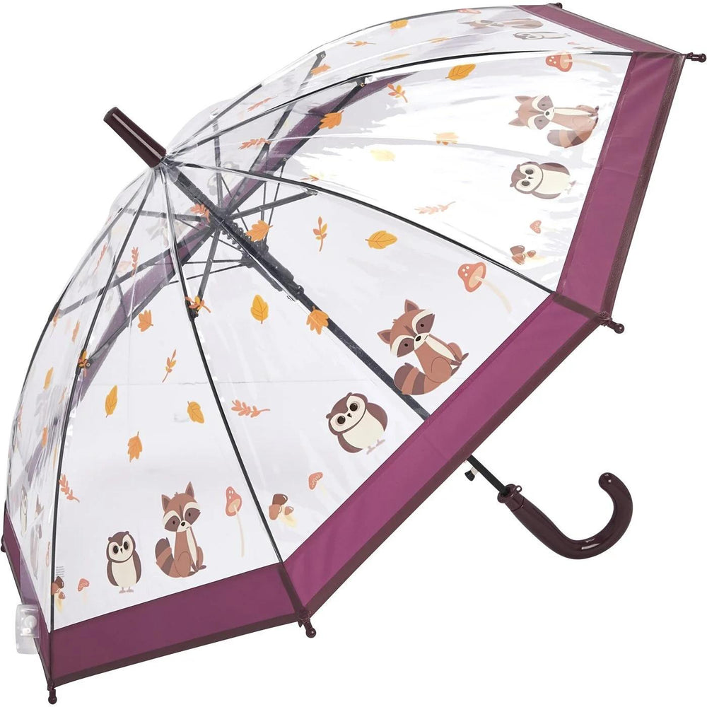 Ideenwelt Kids Transparent Owl Umbrella for Rainy Day Protection 1 pc