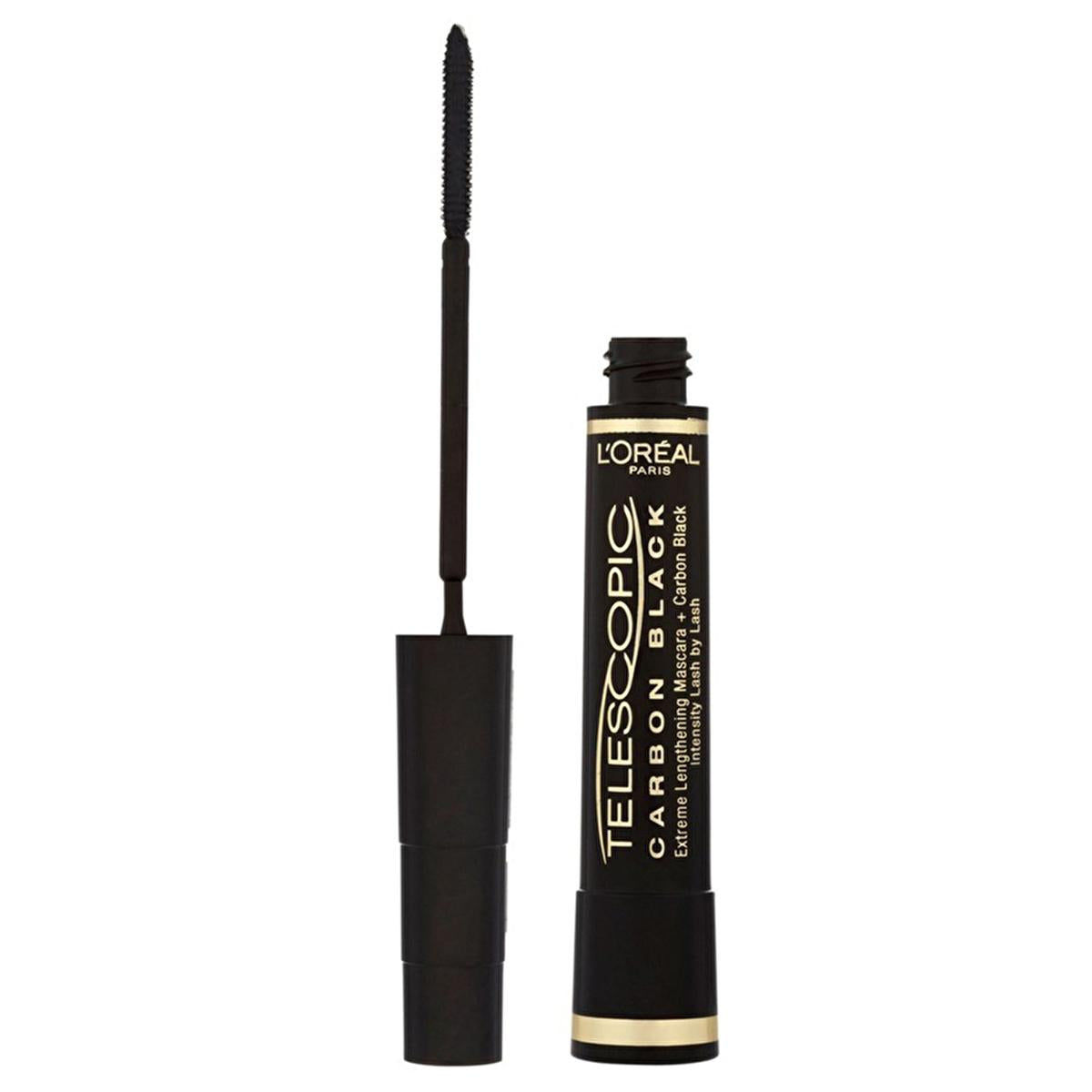 Loreal Paris Telescopic Carbon Black Mascara - Lengthening &amp; Volumizing Formula for Dramatic Eye Look Loreal Paris Telescopic Mascara - Lengthening &amp; Volumizing Loreal Paris Mascara, Telescopic Mascara, Carbon Black Mascara, Lengthening Mascara, Volumizing Mascara, Eye Makeup, Beauty Essentials, Cosmetic Products, Dramatic Eye Look, Lash Enhancement