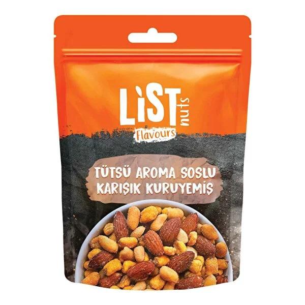 List Flavours Smoked Sauce Flavored Mixed Nuts 150g - Savory Snack with Almonds, Corn, and Peanuts List Flavours Smoked Sauce Mixed Nuts 150g Mixed Nuts, Flavored Nuts, Smoked Sauce Nuts, Turkish Snacks, Kuruyemiş, Tütsü Soslu, Savory Snacks, Nut Mix, Spicy Nuts, Snack Mix, Bold Flavors, Crunchy Snacks, Savory Treats, Gourmet Nuts