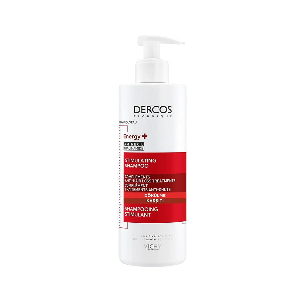 Vichy Dercos Energising Anti-Hair Loss Shampoo 400ml - Energizing Formula, Dermatologically Tested - Shampoo